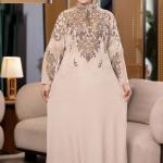 عبايه قطيفه الملكه نقش ذهبي بالكامل