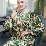 عبايه ورق شجر قطيفه فرنساوي