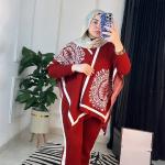 السوت 3 قطع ساده في مشجر الوان