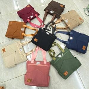 شنطه قطيفه 2 جيب يد ستان الوان متعدده