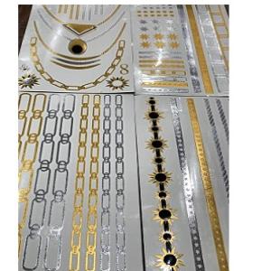 تاتو مجوهرات 4 قطع ألوان متعددة