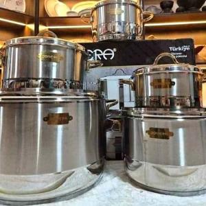 طقم استيل بونيرا تركي ذهبي