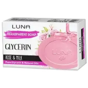 لونا صابون جلسرين ورد وحليب 115 جرام