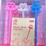 شوك عيد ميلاد على شكل وزة للأطفال مثالية للحفلات والوجبات الخفيفة 12 قطعة 3 ألوان D597 Anya