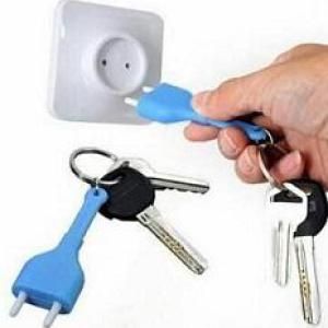 حامل مفاتيح فيشة غير قابلة لتوصيل الكهرباء