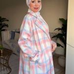 طقم 4 قطع بلورو طويل مطبوع