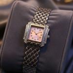 ساعه سمبوسكات يد معدن فضي وذهبي الوان