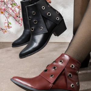 هاف بوط جلد كلاسيك موديل حديث