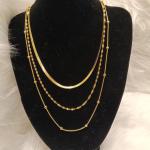 قلادة نسائية ثلاث طبقات