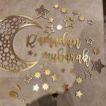 ديكور خشب حائط 2 متر رمضان مبارك