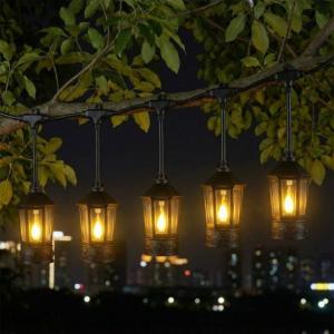 حبل فوانيس ليد شعلة حجم كبير