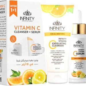 انفينتي سيرم فيتامين سي +غسول 200 م