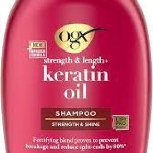 اوجي اكس شامبو كيراتين 385 مل احمر