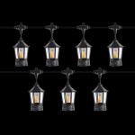 حبل فوانيس ليد شعلة حجم كبير