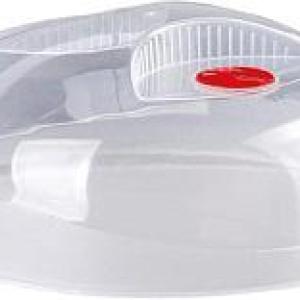 غطاء أطباق داخل المايكروويف 1 قطعة شفاف الوطنية