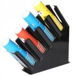 حامل أكواب 4 فتحة 1 قطعة أسود لوكس