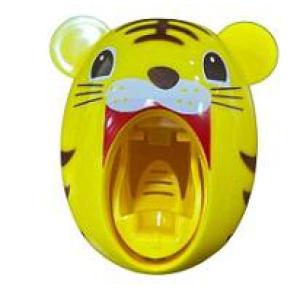 حامل و موزع معجون الأسنان الأوتوماتيكى يثبت بلاصق دبل فيس على الحائط شكل قطة ألوان متعددة