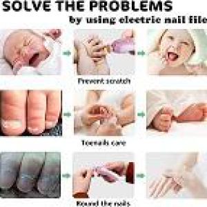 مبرد أظافرالأطفال 6 × 1 بالبطارية