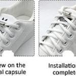 رباط أحذية قماش بالمغناطيس 1 قطعة ألوان متعددة