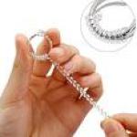 سوسته سيليكون لتضيق الخواتم 10سم 4 قطع شفاف