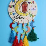 تابلو ملون خشب شراشيب حجم كبير