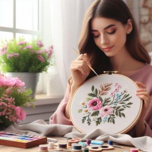 كورس التطريز و الكروشيه