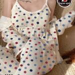 بيجامة ريب مضلع